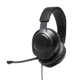 JBL Quantum 100 - Black - Wired over-ear gaming headset with flip-up mic - Hero JBL Quantum 100 - Black - Wired over-ear gaming headset with flip-up mic - Hero